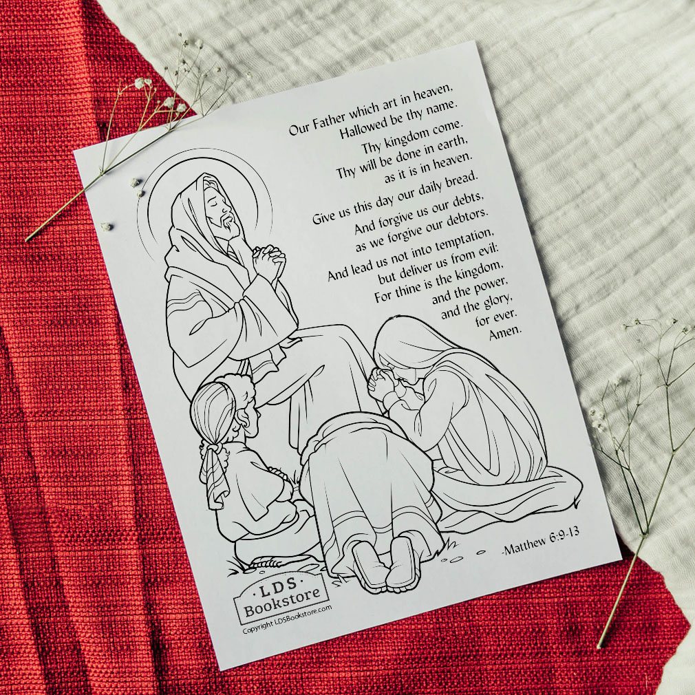 The lords prayer coloring page