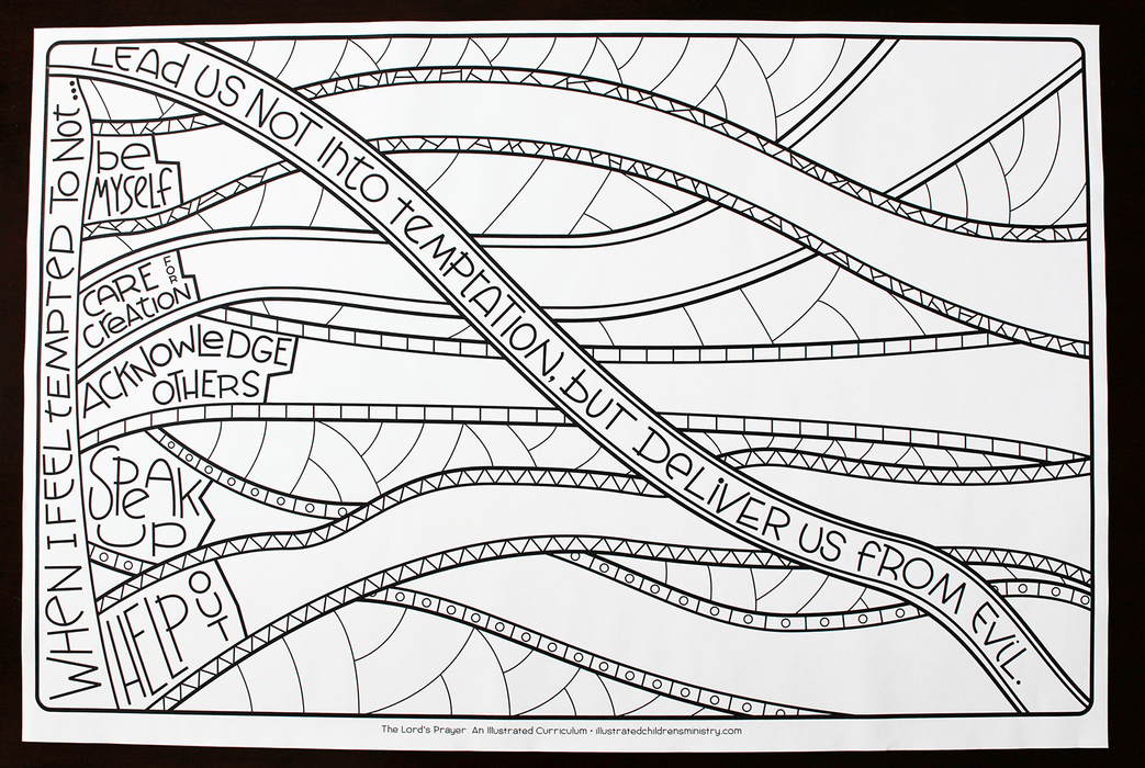 The lords prayer curriculum coloring posters â illustrated ministry