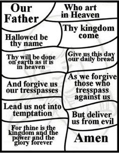 Lords prayer for children coloring pages and craft ideas prayers for children the lords prayer sunday school