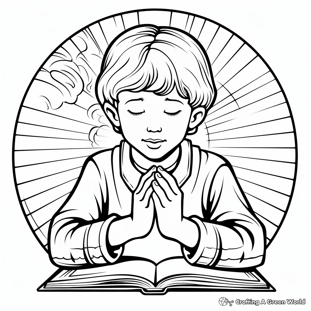 Lords prayer coloring pages