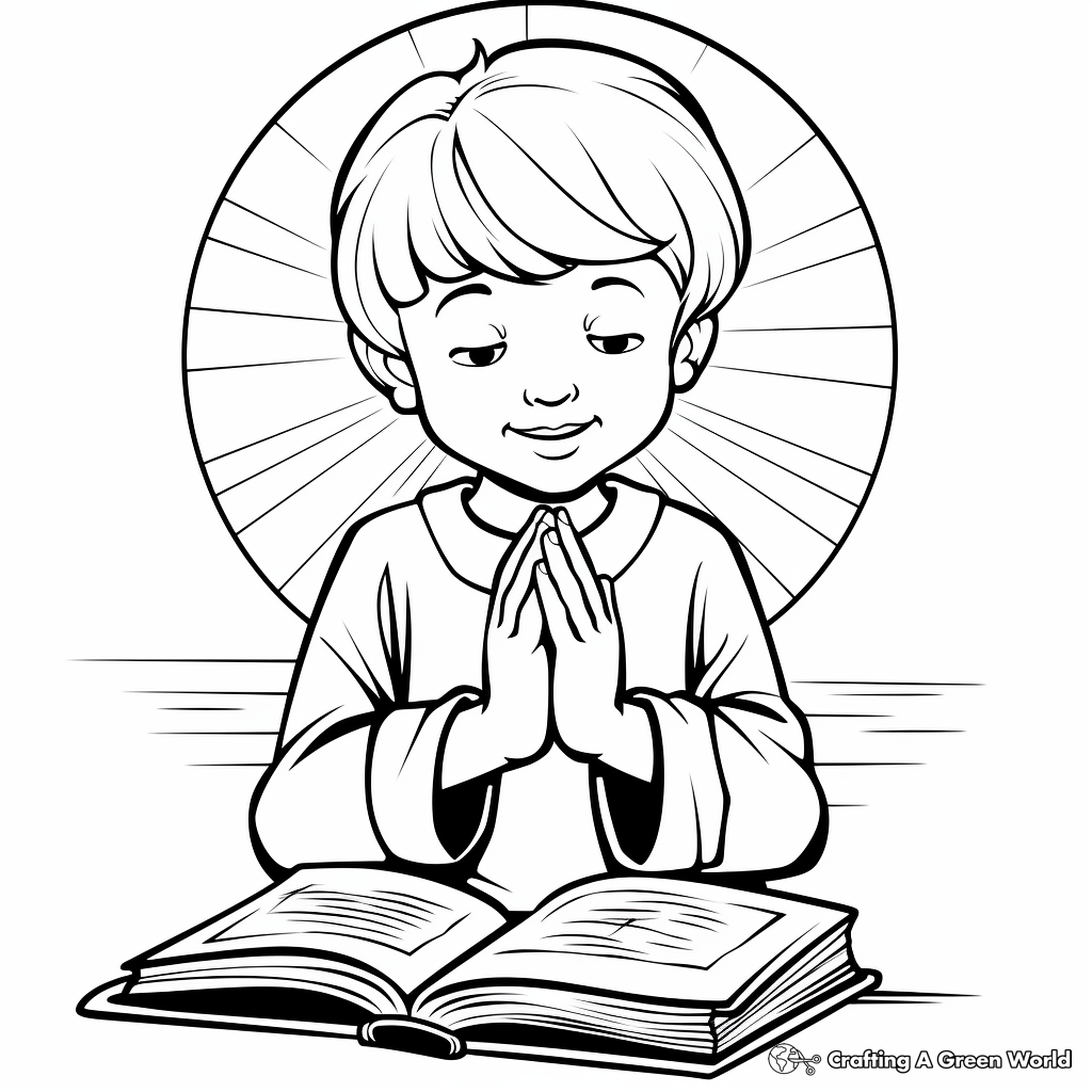 Lords prayer coloring pages