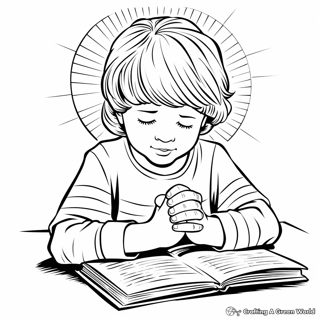 Lords prayer coloring pages