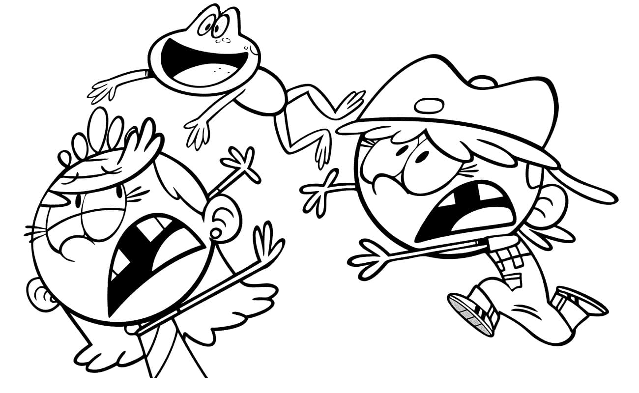 The loud house coloring pages printable for free download