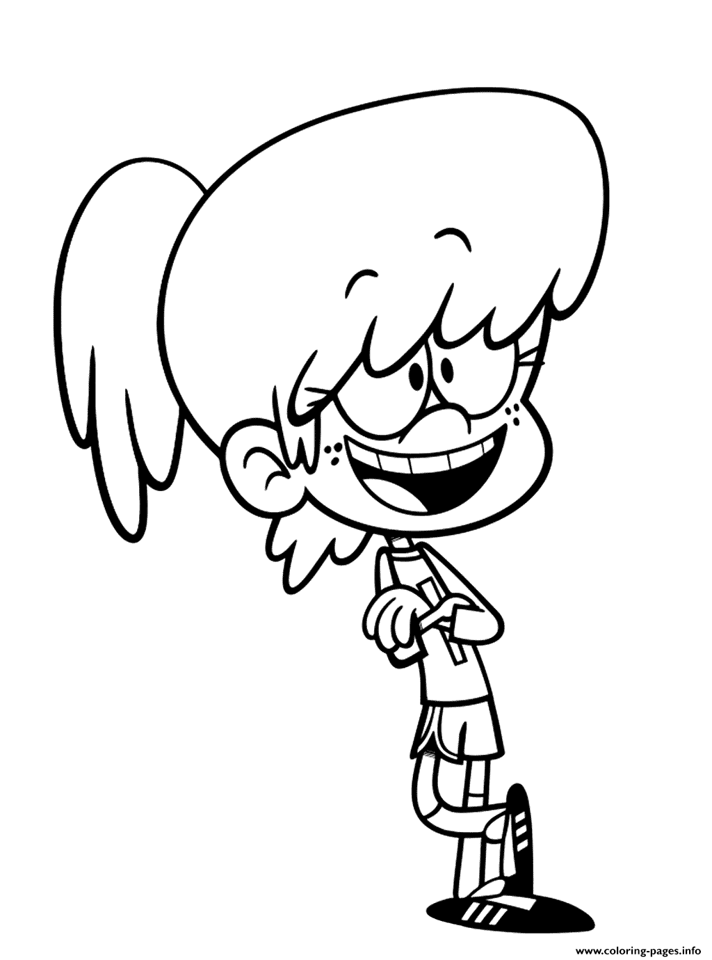 Lynn loud house coloring page printable