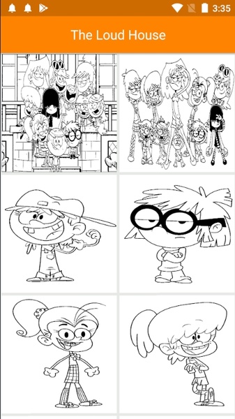 Coloring the loud house games for android