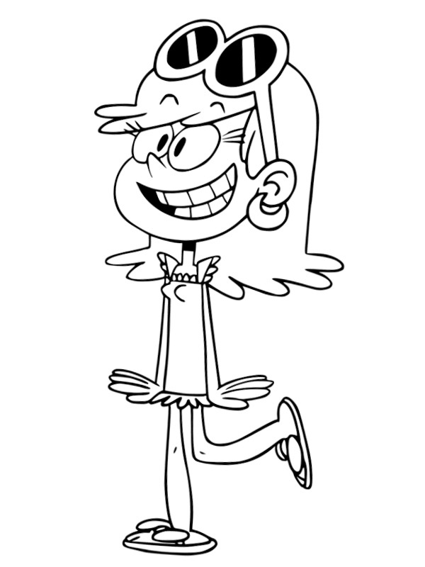 Leni loud coloring page