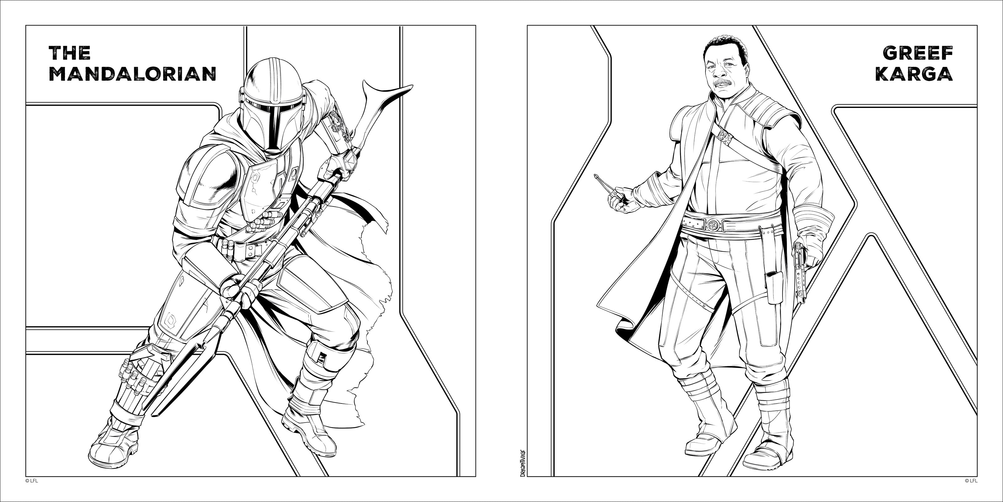 Star wars the mandalorian bounty on the move coloring book paperback