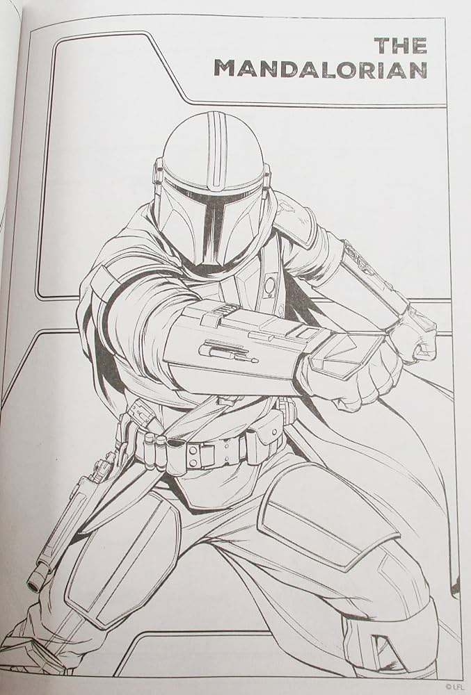 The mandalorian colorg fun activity book