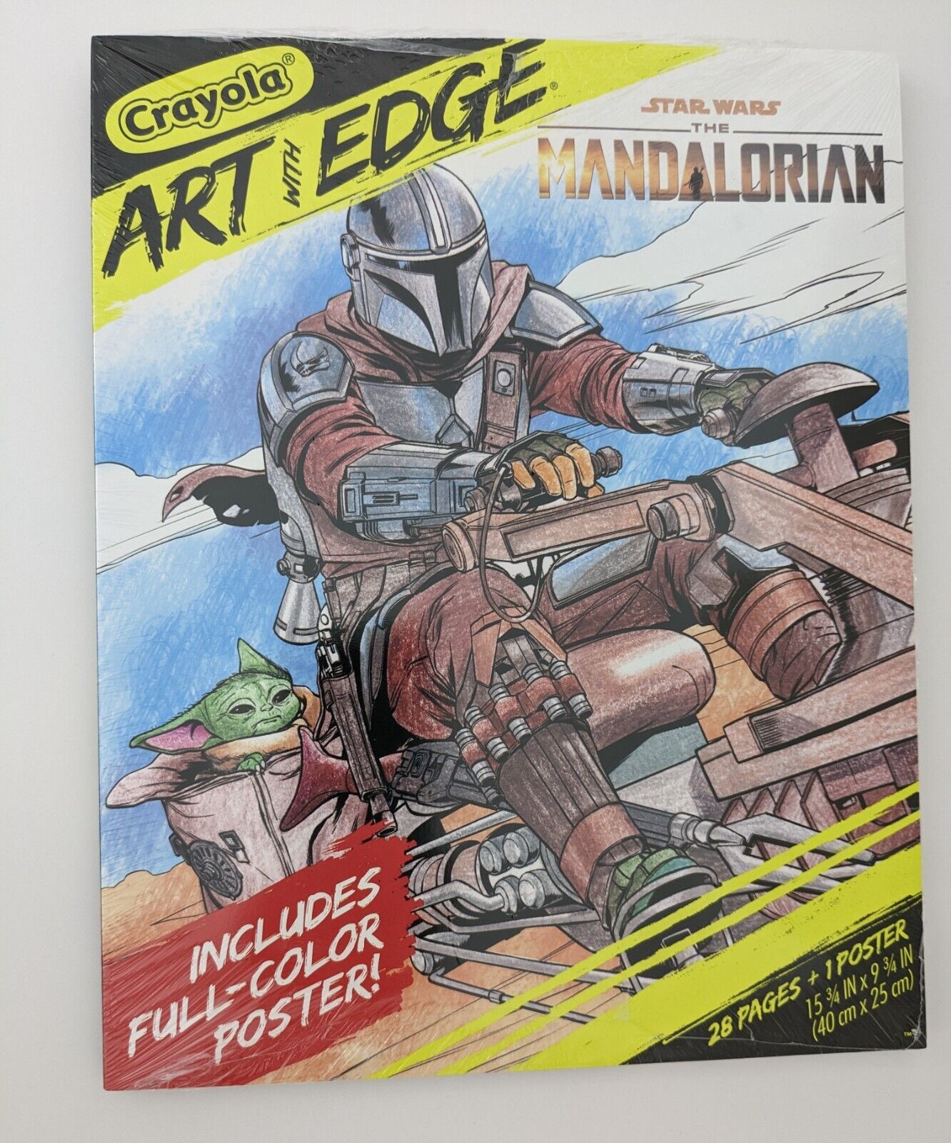 Crayola art with edge star wars the mandalorian coloring book with poster pg