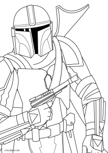 Free printable mandalorian coloring pages for kids