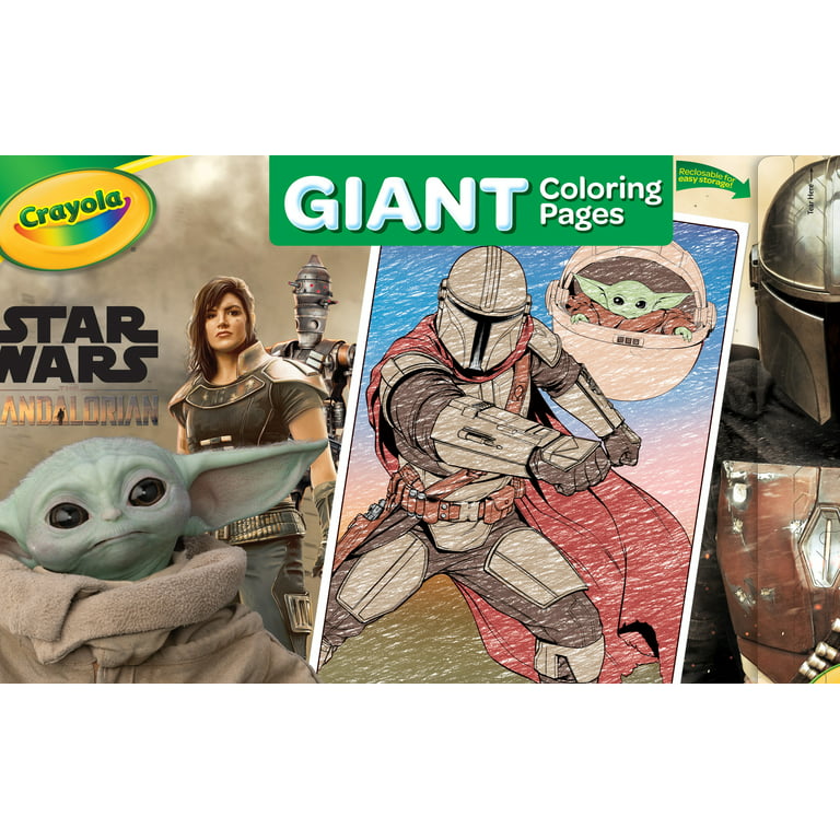 Crayola giant mandalorian coloring book beginner child pages