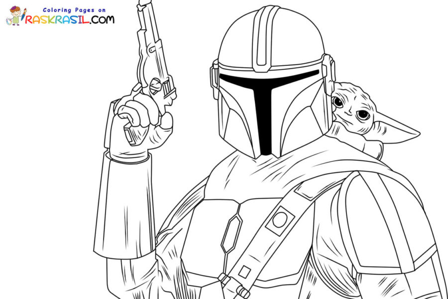 Mandalorian coloring pages