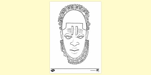 Ivory mask of queen idia louring sheets