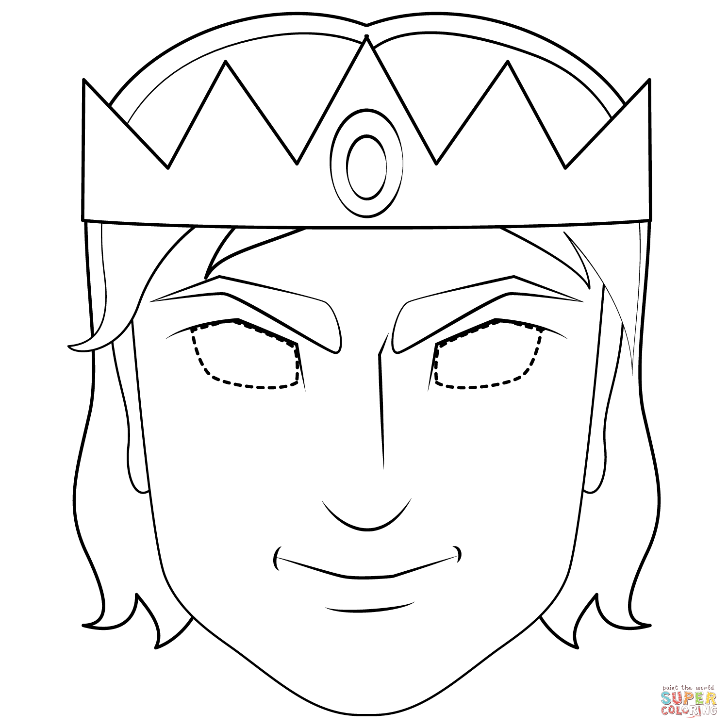 Prince mask coloring page free printable coloring pages printable coloring masks coloring pages coloring mask