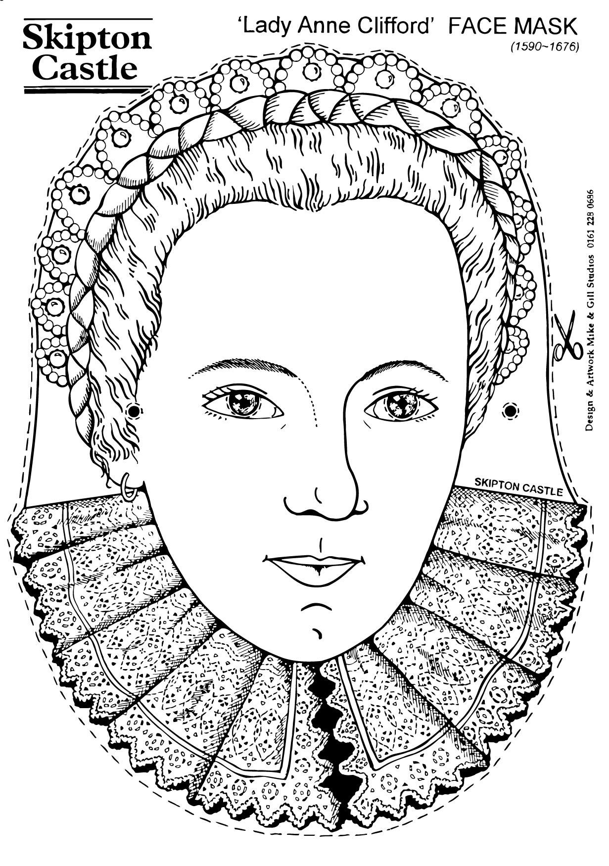 Coloring page lady anne clifford