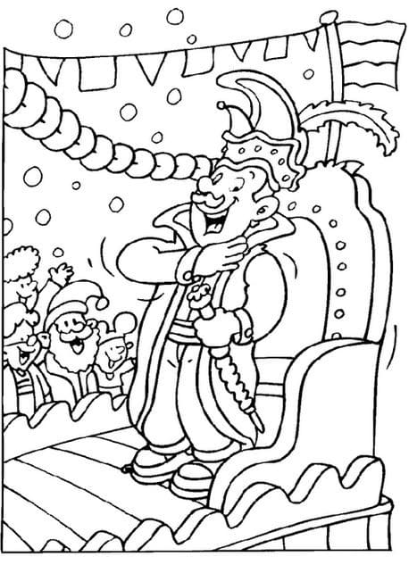 A mardi gras mask coloring page