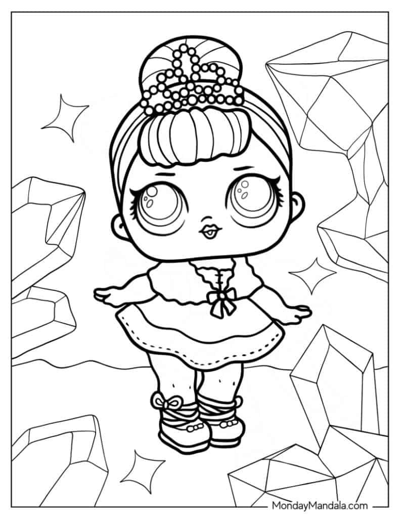 Lol surprise coloring pages free pdf printables