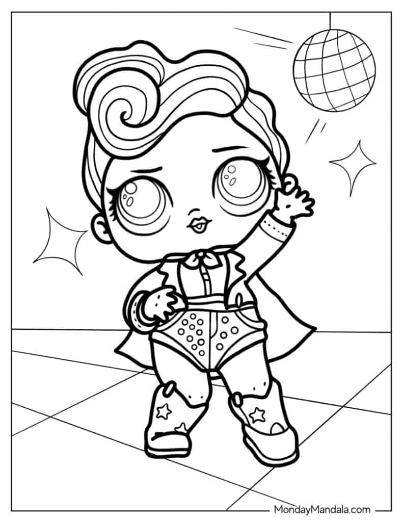 Lol surprise coloring pages free pdf printables