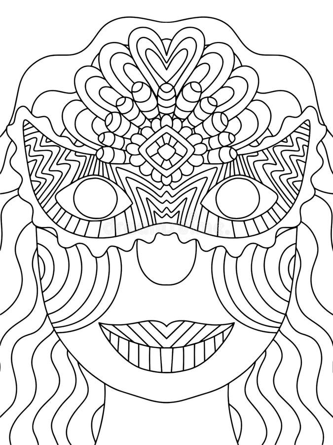 Young queen full hight coloring page stock vector illustration stock vector