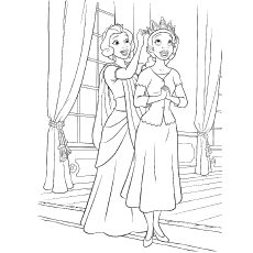 Top free printable princess and the frog coloring pages online