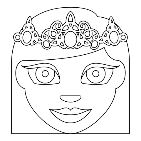 Princess coloring page free printable coloring pages