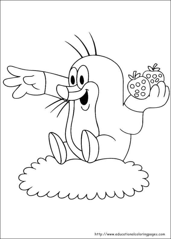 Mole coloring pages