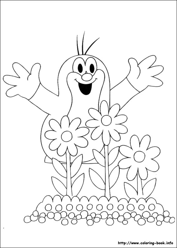 The mole coloring picture