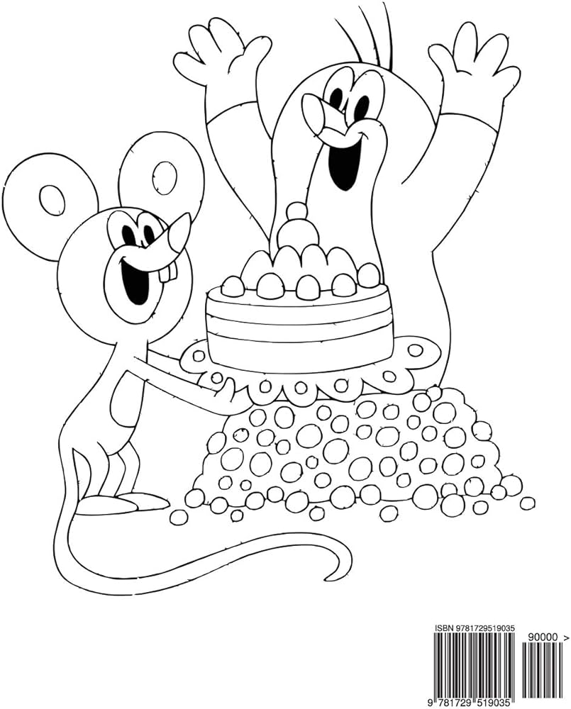 Little mole coloring book coloring book for kids and adults activity book with fun easy and relaxing coloring pages books