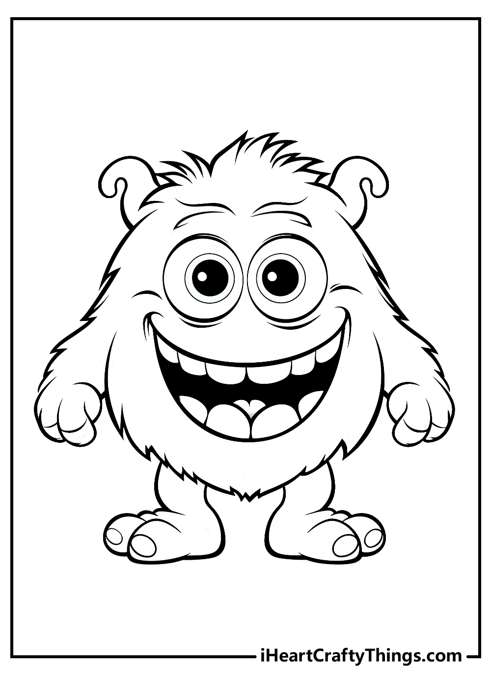 Monster coloring pages free printables