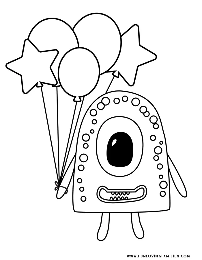 Monster coloring pages cute and silly monsters for kids free printables