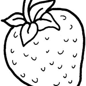 Strawberry coloring pages printable for free download