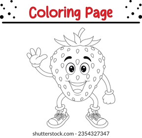 Strawberry coloring page images stock photos d objects vectors