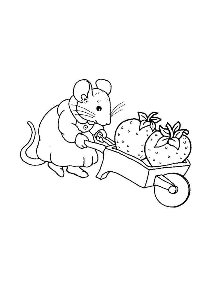 Strawberry coloring pages