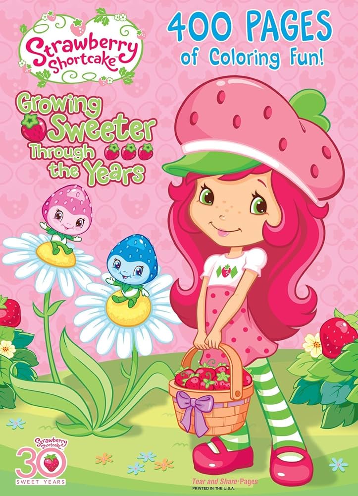 Strawberry shortcake pages of coloring fun strawberry shortcake colors may vary dalmatian press books