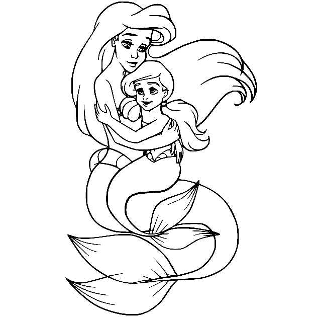 The little mermaid coloring pages printable for free download