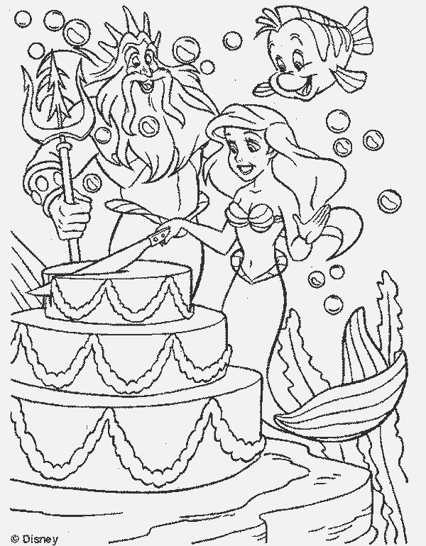 Best little mermaid coloring pages for kids