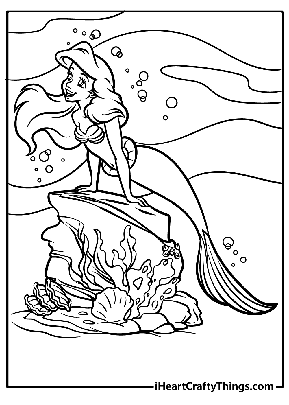 Ariel coloring pages free printables