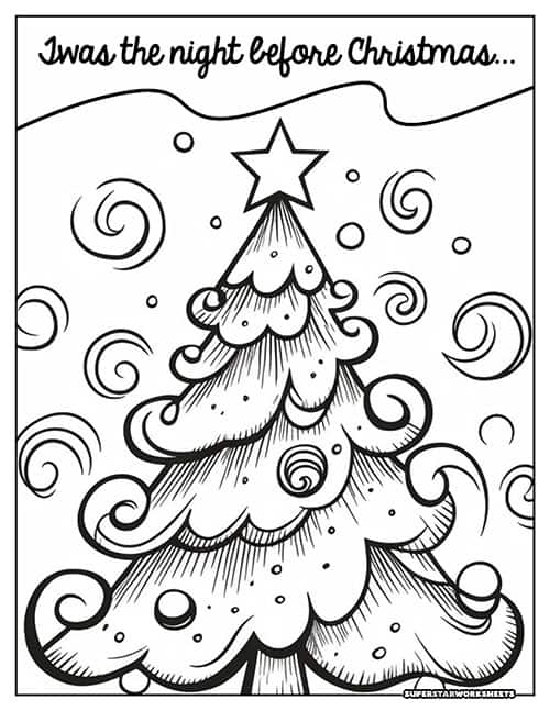 Merry christmas coloring pages