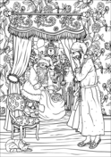 The night before christmas coloring book free coloring pages