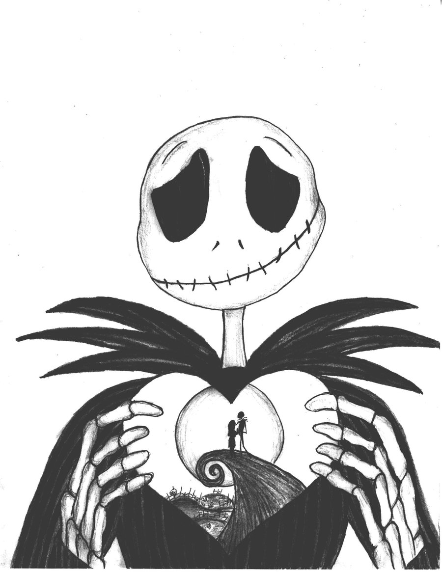 Free printable nightmare before christmas coloring pages