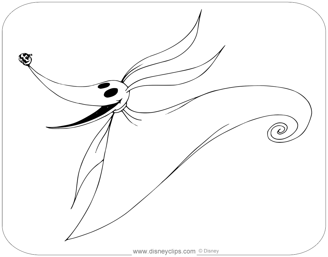 The nightmare before christmas coloring pages
