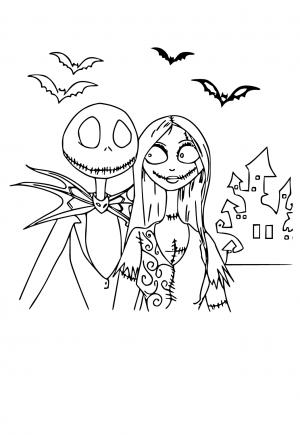 Free printable nightmare before christmas coloring pages for adults and kids