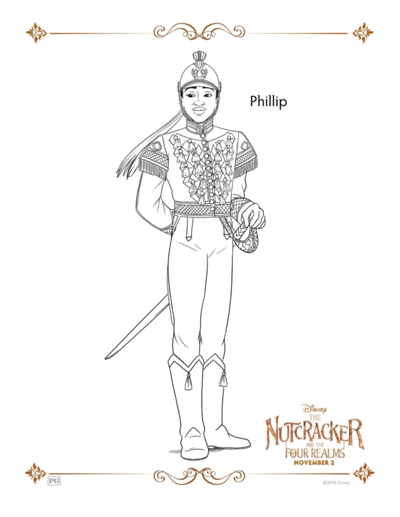 Nutcracker phillip disney coloring page