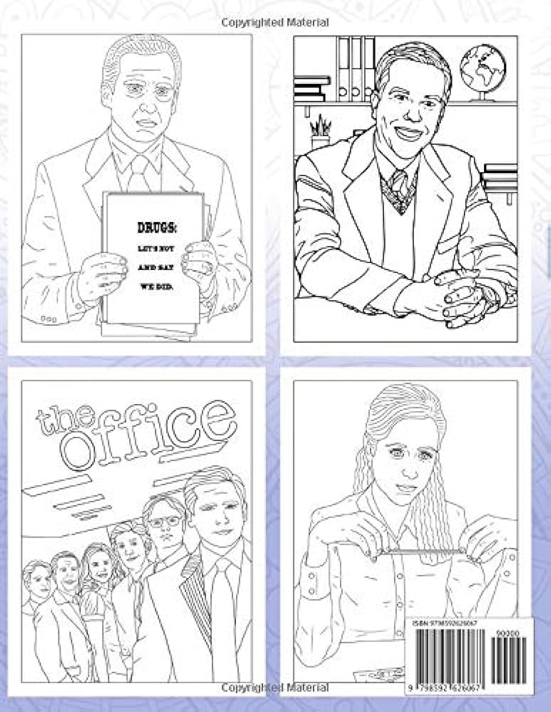 The office coloring book dunr mifflin coloring book for fans with micheal scott dwight schrute jim halpert blair hudson books