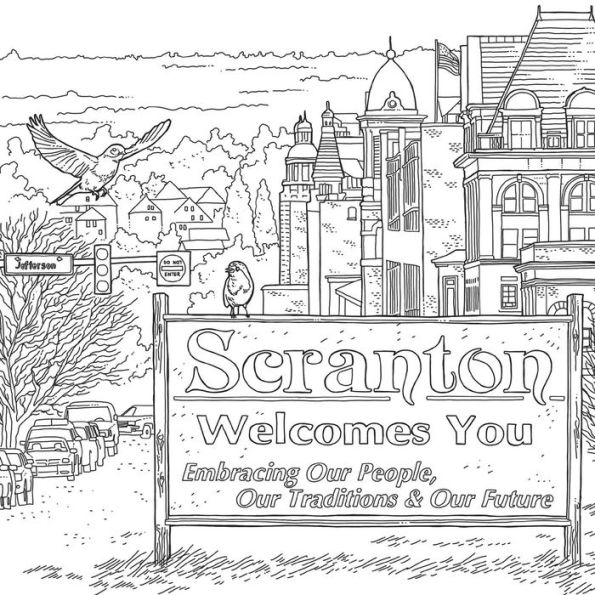 Wele to scranton an unofficial coloring book for fans of the office by valentin ramon paperback barnes noble