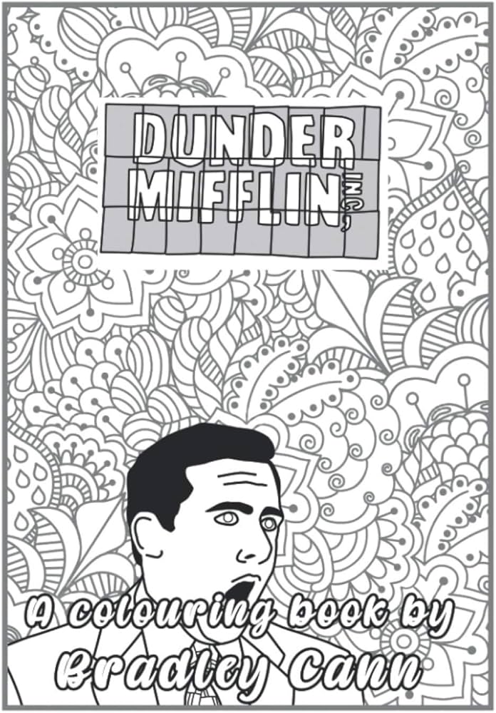 Dunder mifflin a colouring book by bradley nn nn mr bradley james books