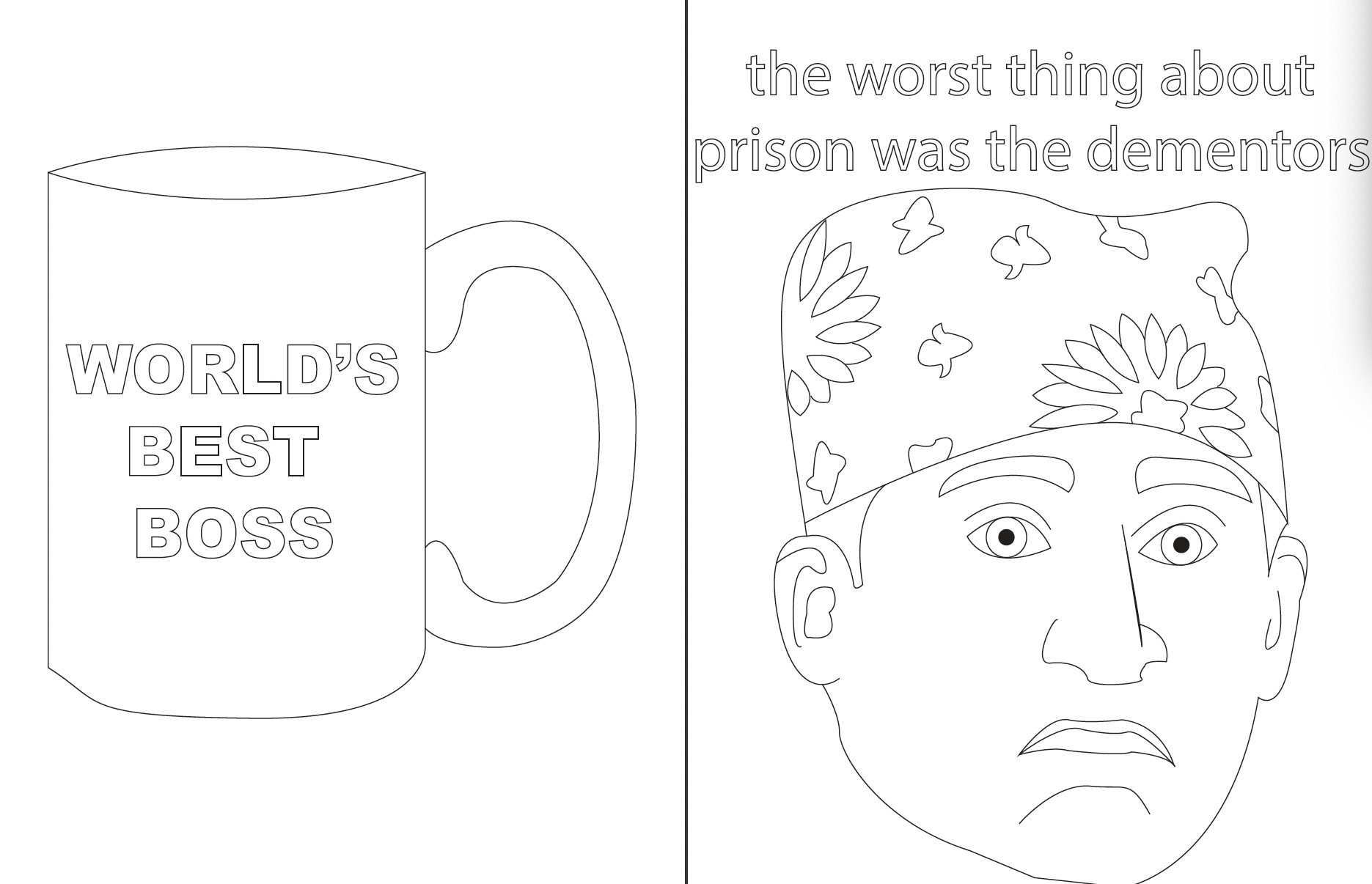 The office coloring pages instant download