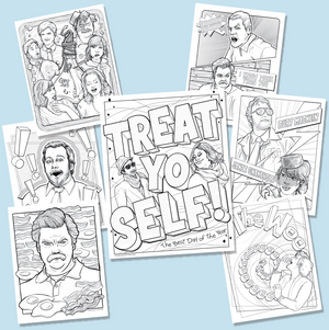 Parks and rec coloring book â hello harlot