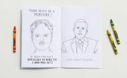 The office coloring book â my favorite sf