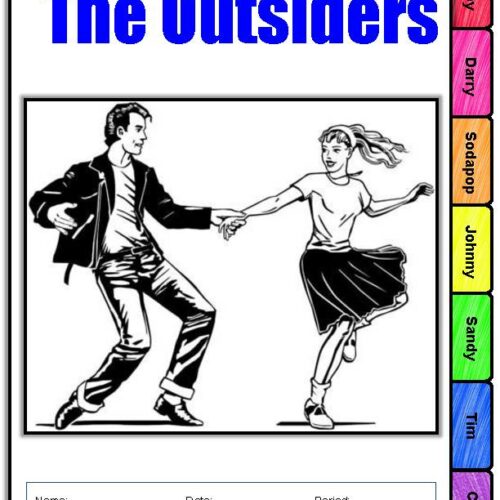 The outsiders characterization flip book